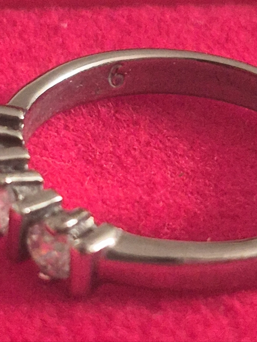 PAST ,PRESENT, AND FUTURE DIAMOND RING - Picture 6 of 6